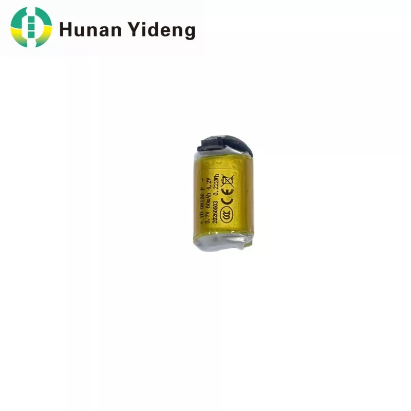 08120 3.7V 60mAh Li Polymer แบตเตอรี่ทรงกระบอก