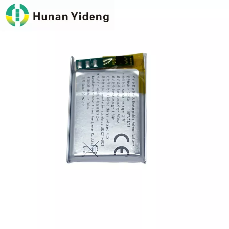 แบตเตอรี่แบบกำหนดเอง 1.85Wh 702334 พร้อมขั้วต่อ Molex