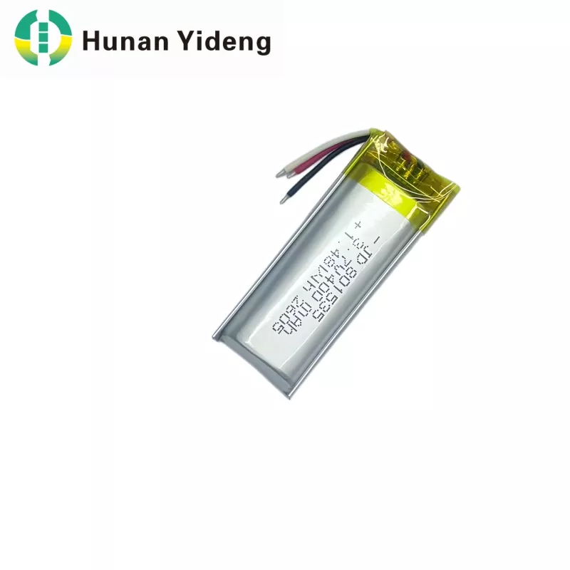 3.7V 600mAh 801535 แบตเตอรี่ลิเธียมโพลิเมอร์แบบชาร์จไฟได้แบบแบน