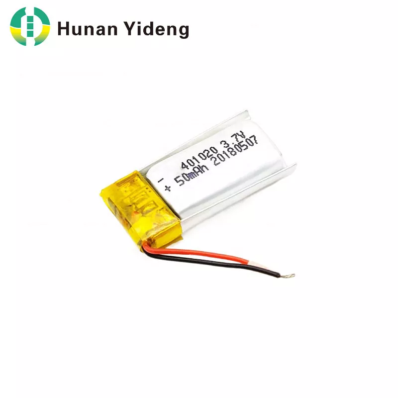 401020 3.7v 500mAh แบตเตอรี่ลิเธียมโพลิเมอร์