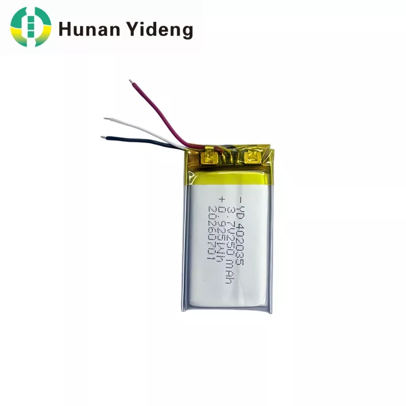 402035 3.7v 250mAh VR สมาร์ทกล้องแบตเตอรี่ลิเธียมโพลิเมอร์