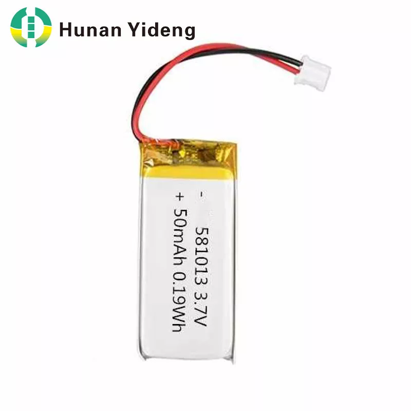 581013 3.7v 50mah แบตเตอรี่ลิเธียมโพลิเมอร์ Li Ion Lipo