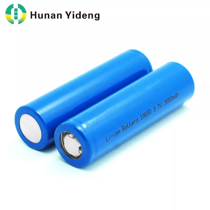 แบตเตอรี่ลิเธียมไอออนทรงกระบอกความจุสูง 18650 3.7V 3000mAh