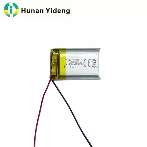 602030 3.7V 300mAh Li Polymer Battery for Smart Speaker